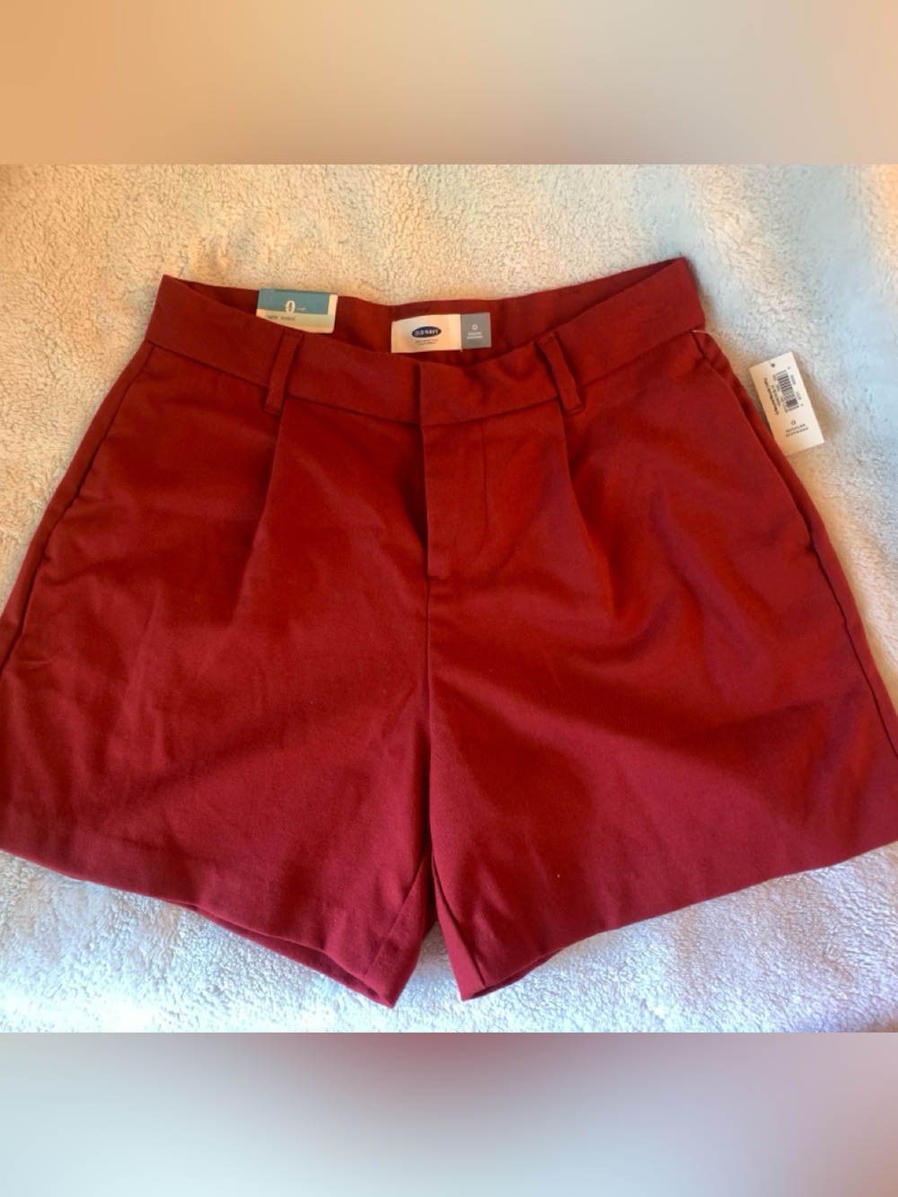 Old Navy - Tailored High-Rise Shorts - Red